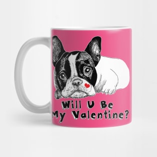 French bulldog on Valentine's day Mug